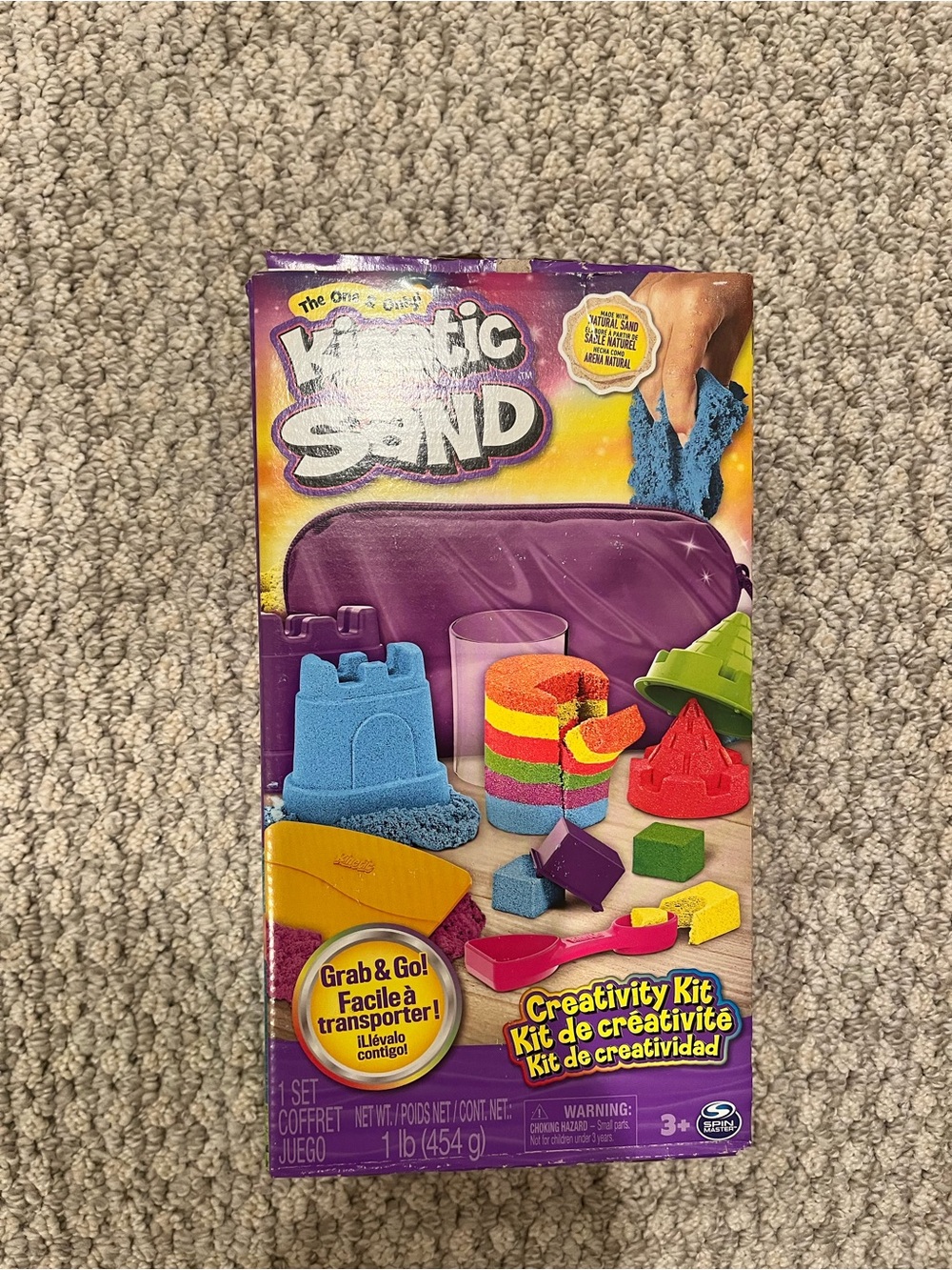 Kinetic Sand Creativity Kit Carrying Case Set NEW Unused Spin Master